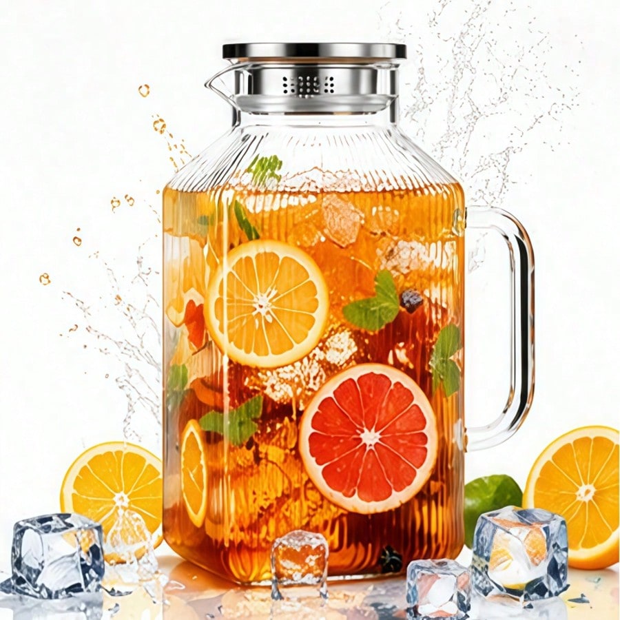 Coffee Tea Etc - Szklany czajnik o pojemności 3,79 l/1