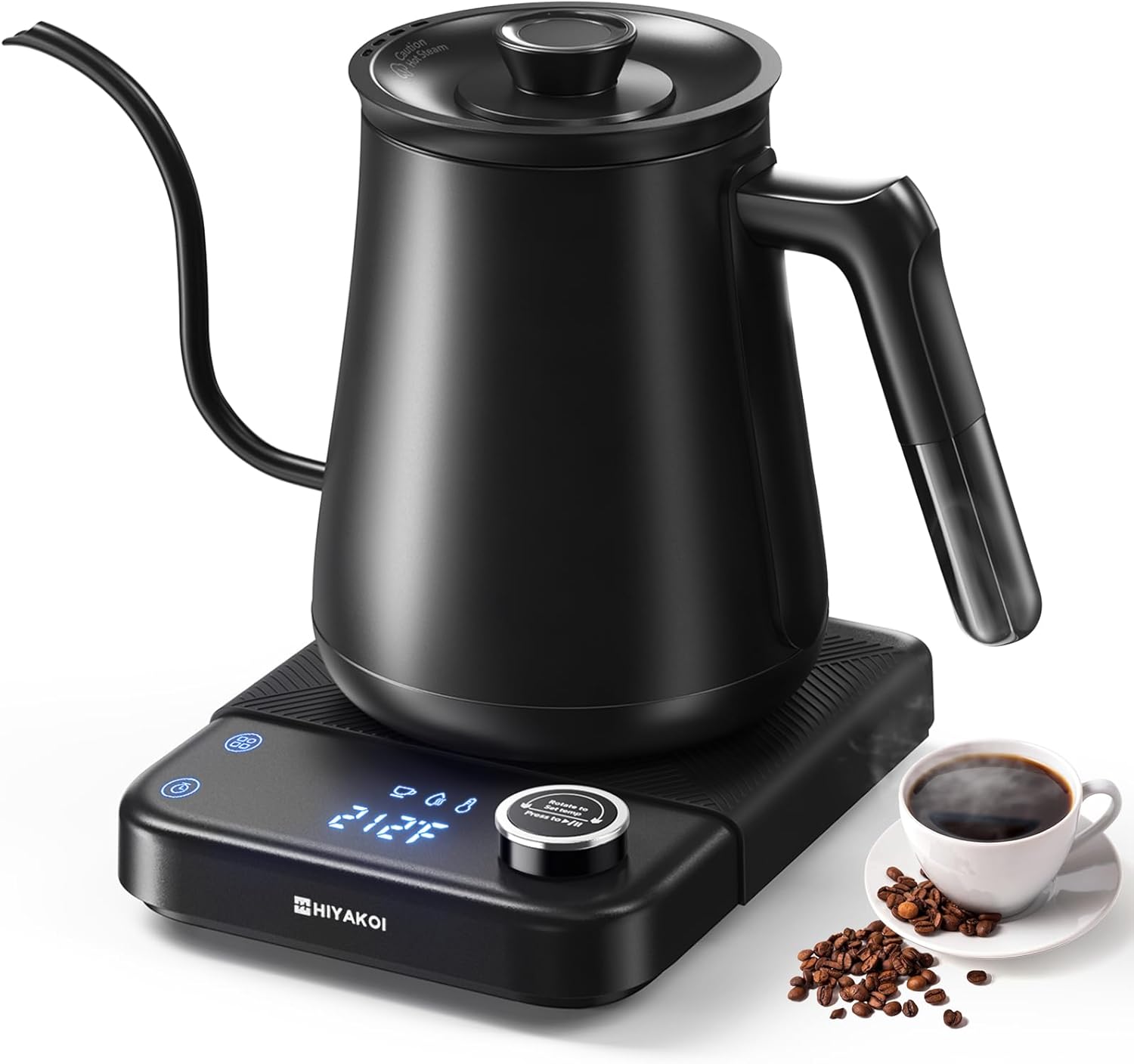 Pour Over Kettle - Czajnik elektryczny z wężowym wężem grzewczym