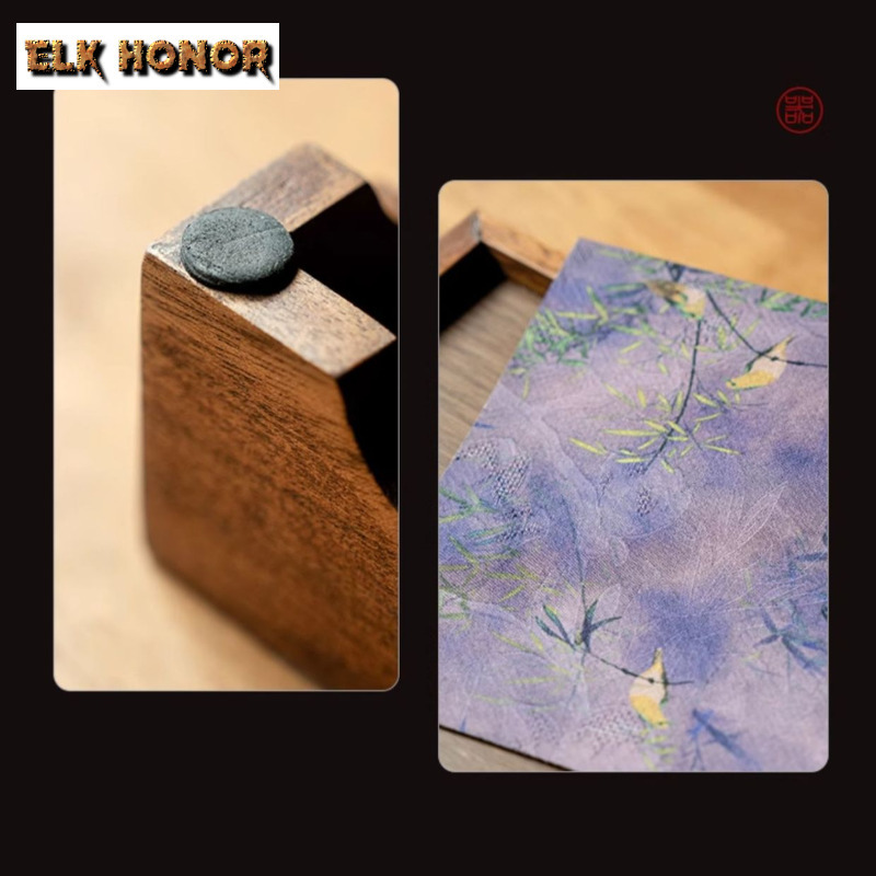 Walnut Cloud Veil Flowers And  – Bamboo Tea Tray recenzja i cena