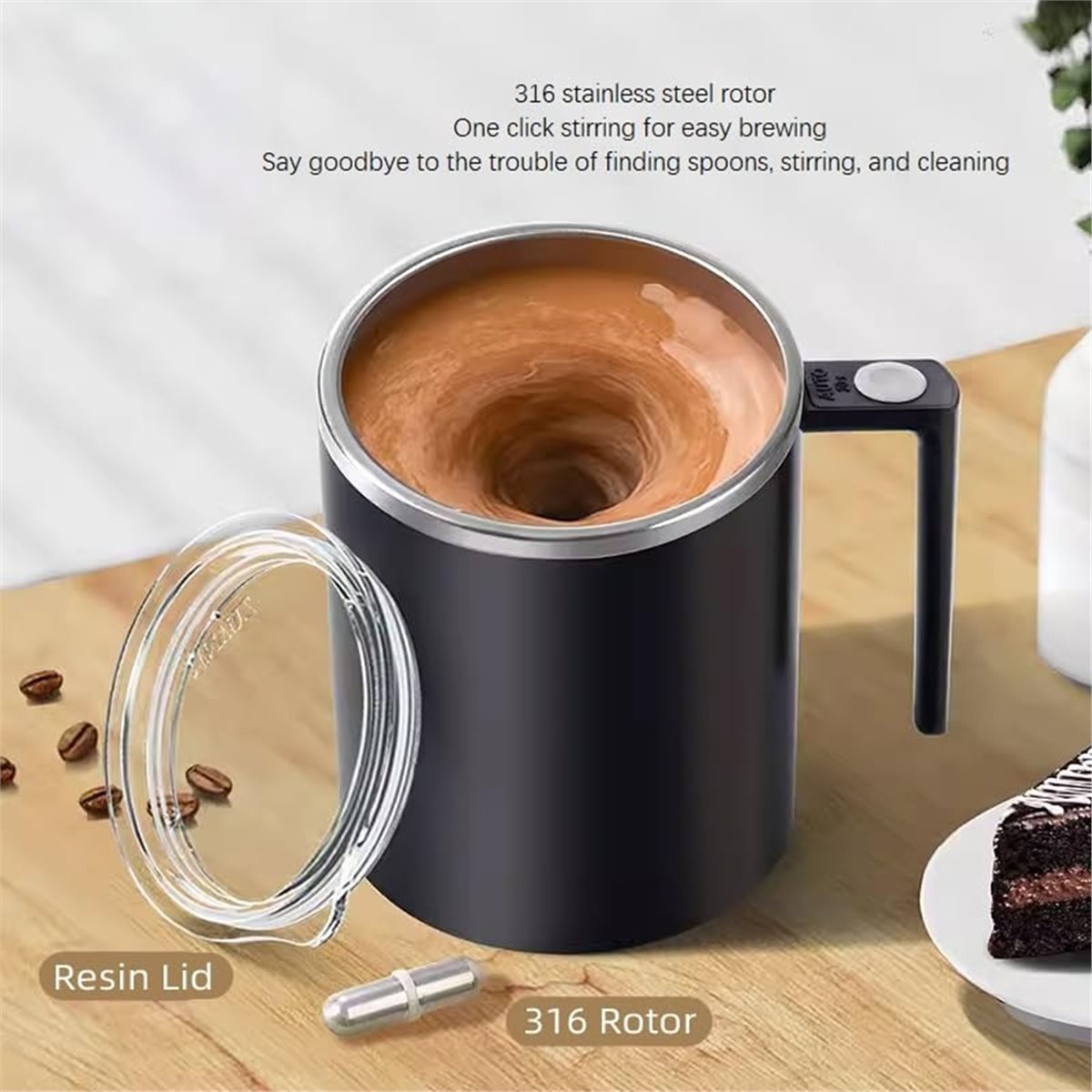 Nowy samomieszający się kubek  – Coffee Tea And Cocoa recenzja i cena
