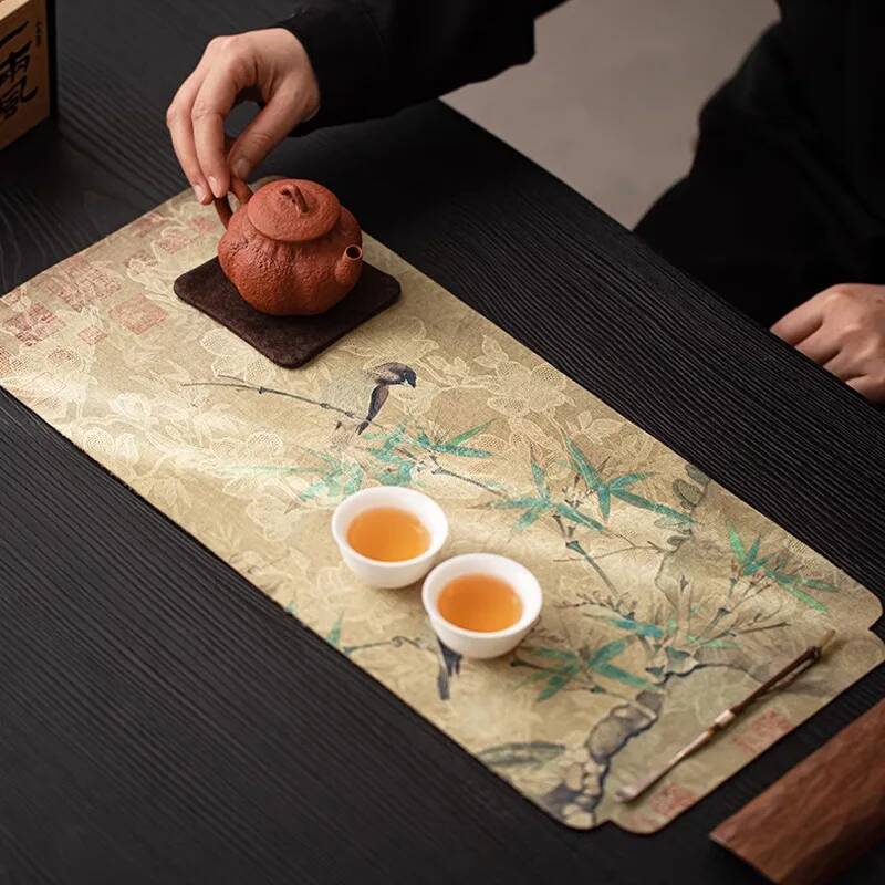 Chińska Mata do Herbaty z Jedw – Bamboo Tea Tray recenzja i cena