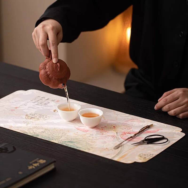 Chińska Mata do Herbaty z Jedw – Bamboo Tea Tray recenzja i cena