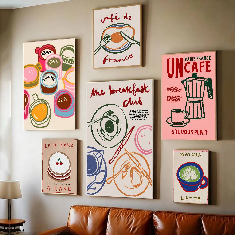 Plakat w stylu retro z motywem – Coffee And Tea Lyrics recenzja i cena