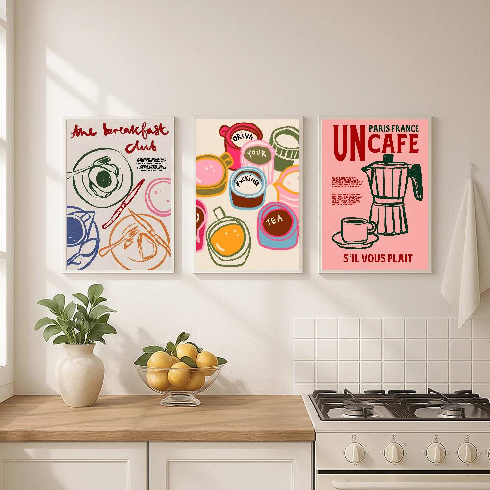 Plakat w stylu retro z motywem – Coffee And Tea Lyrics recenzja i cena