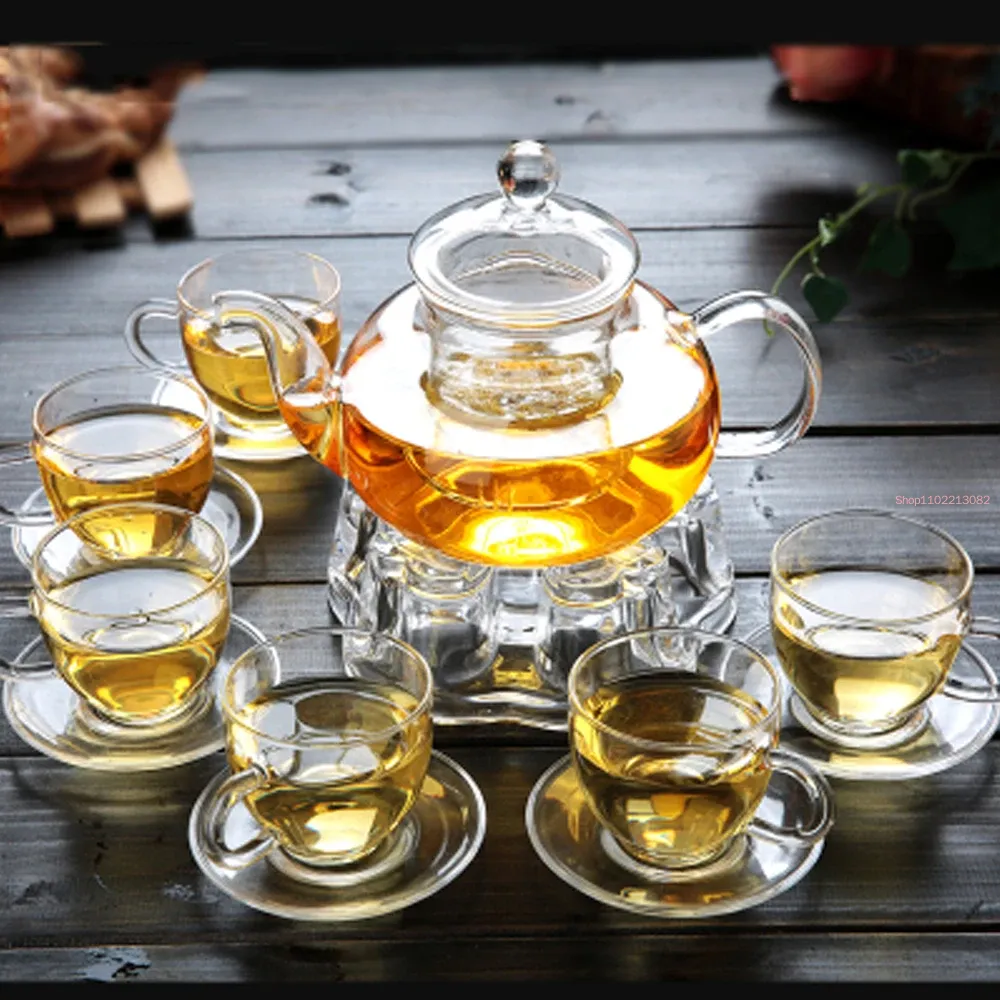 Elegancki szklany zestaw do he – Bamboo Tea Tray recenzja i cena