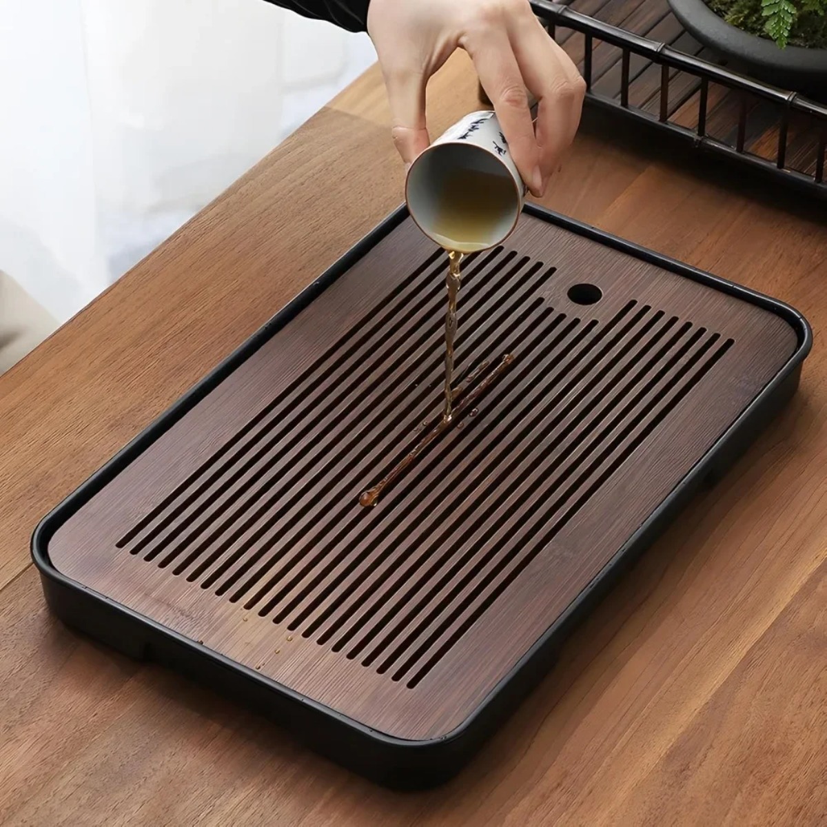 Przenośny, odłączany bambusowy – Bamboo Tea Tray recenzja i cena