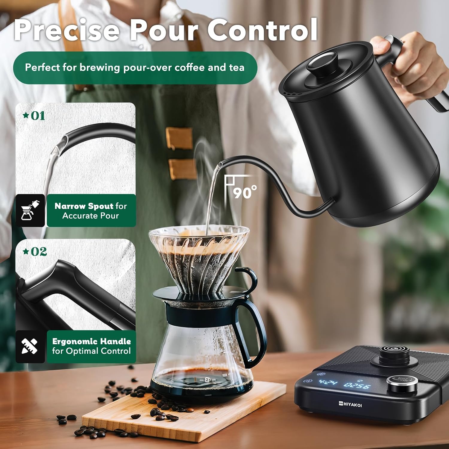 Czajnik elektryczny z wężowym  – Pour Over Kettle recenzja i cena