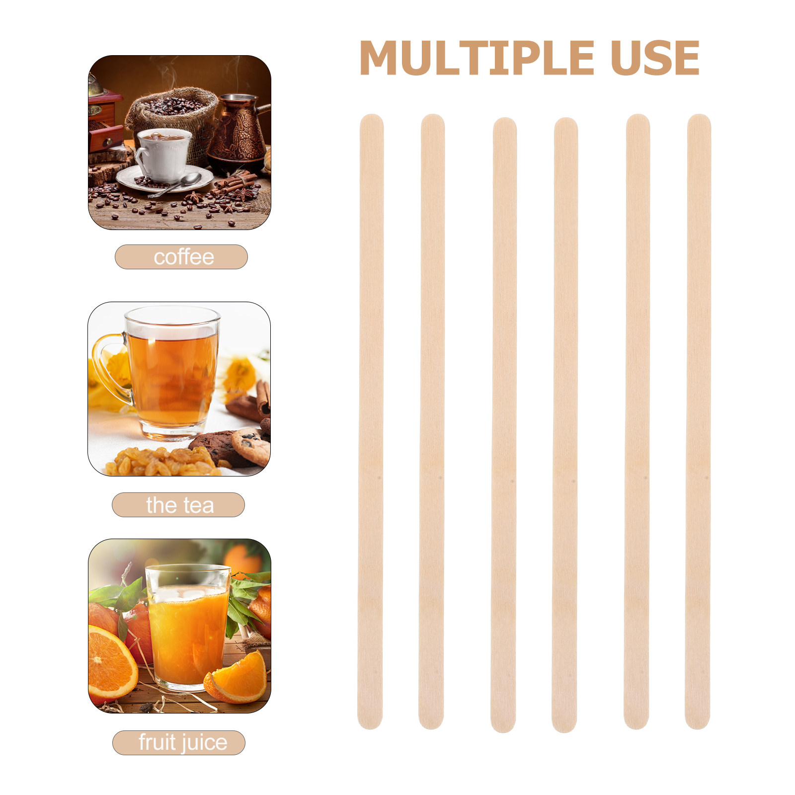 1000 sztuk drewnianych mieszad – Coffee Tea Drinks recenzja i cena