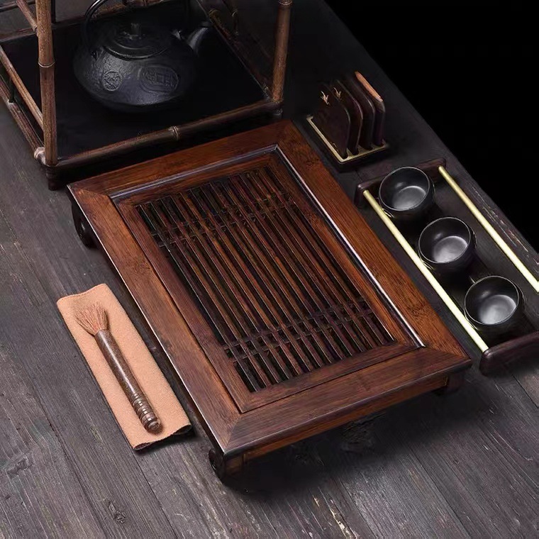 Drewniany zestaw do herbaty z  – Bamboo Tea Tray recenzja i cena