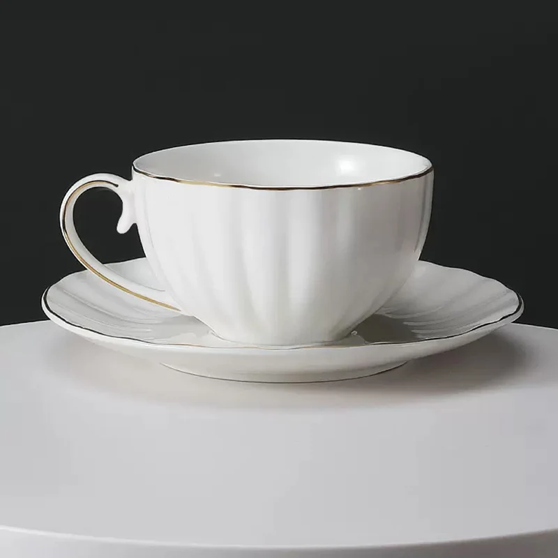 Biała ceramiczna filiżanka do  – Coffee Tea Latte recenzja i cena
